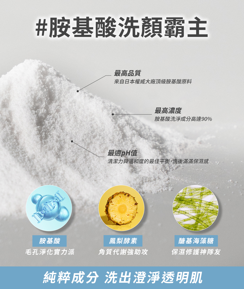 胺基酸洗顏霸主 成分介紹