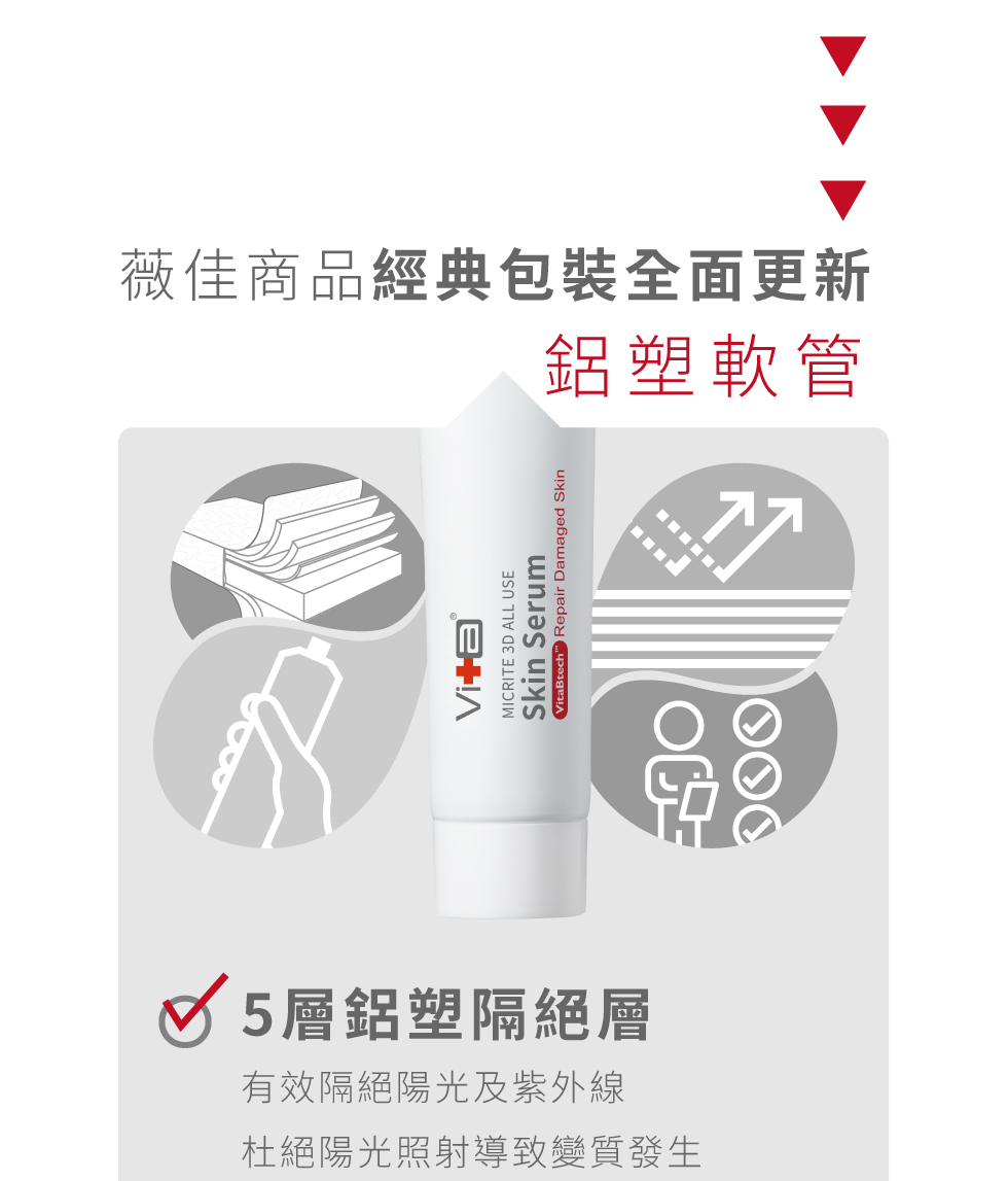 微晶3D全能精華(VitaBtech升級版) 鋁塑管包裝