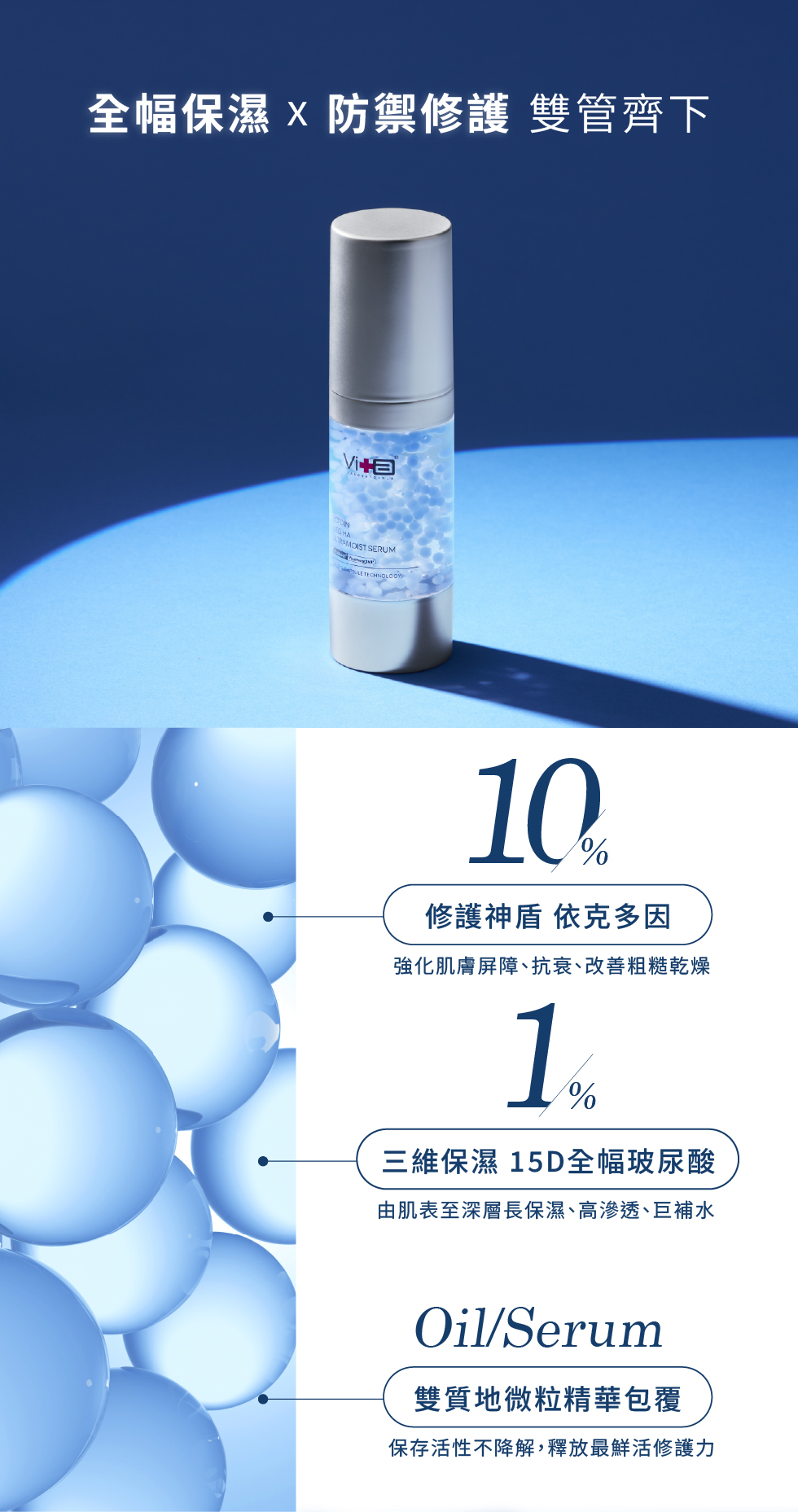 全幅保濕 防禦修護 雙管齊下