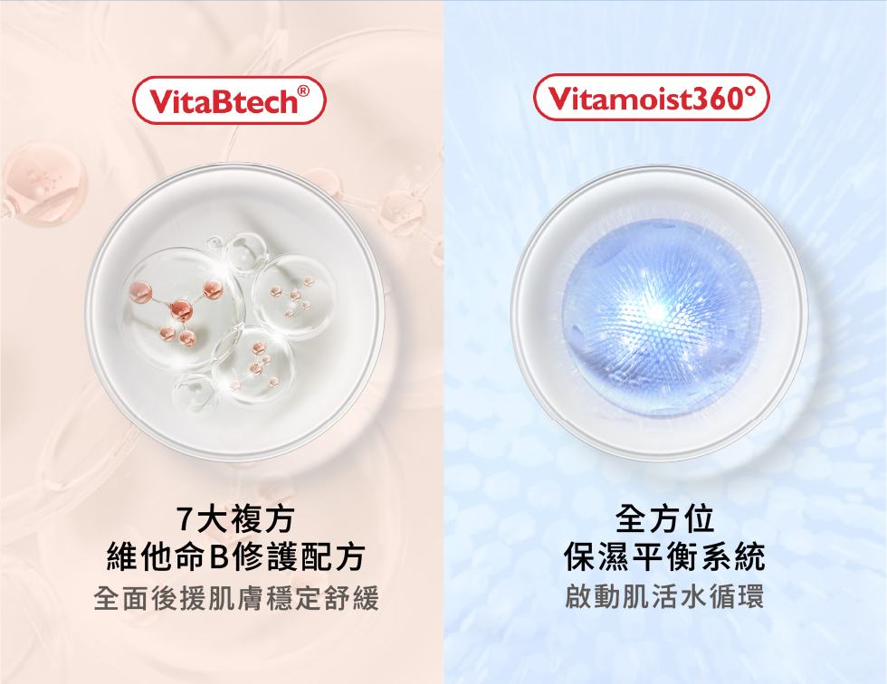 維他命B修護配方 全方位保濕平衡系統